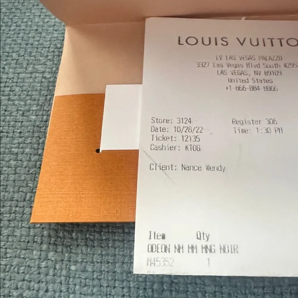 Louis Vuitton Monogram Odeon MM in Black
